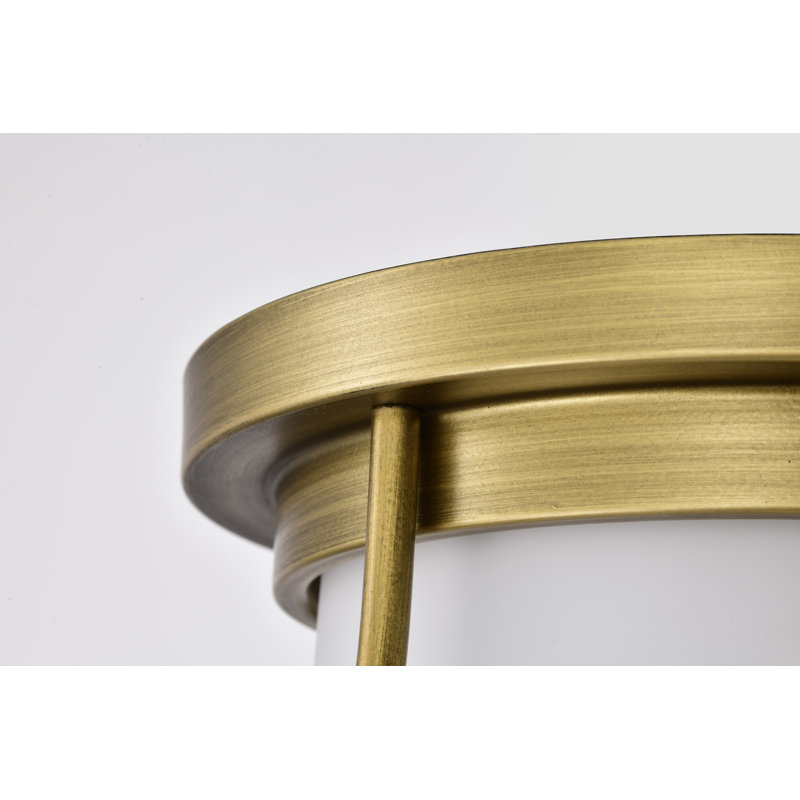 Beachcrest Home Bashaw Glass Flush Mount & Reviews Wayfair